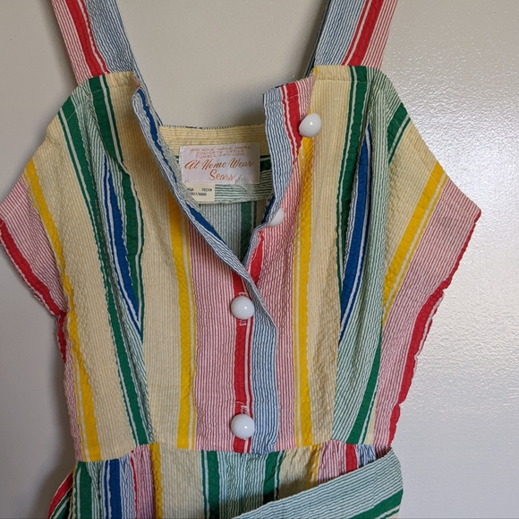 1970s rainbow maxi dress - Picture 2 of 4